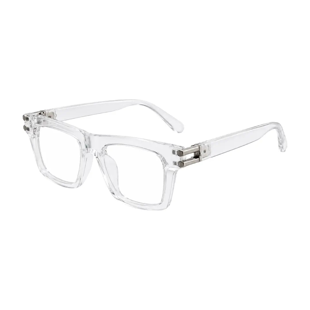 OS Platinum 82101 | Oversized Square Clear Eyeglasses | Platinum by Swiss Army