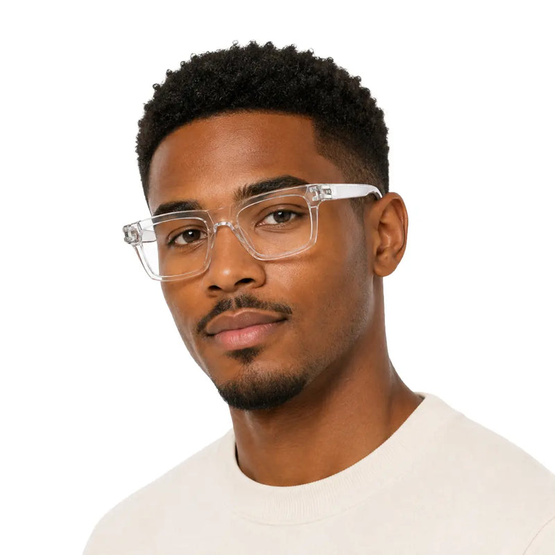 OS Platinum 82101 | Oversized Square Clear Eyeglasses | Platinum by Swiss Army-zoom-
