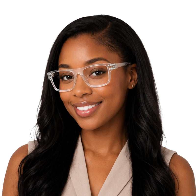Platinum by Swiss Army OS 82105 Flat-Top Square Prescription Eyeglasses | Unisex-zoom-