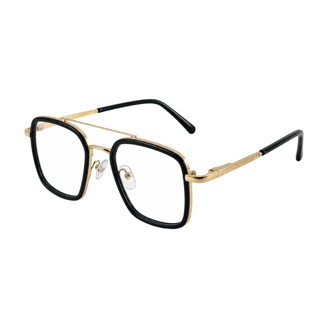 OS Slomga 31001 – Square Double Bridge Eyeglasses | Acetate & Metal Prescription Frames-83