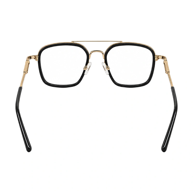 OS Slomga 31001 – Square Double Bridge Eyeglasses | Acetate & Metal Prescription Frames-zoom-