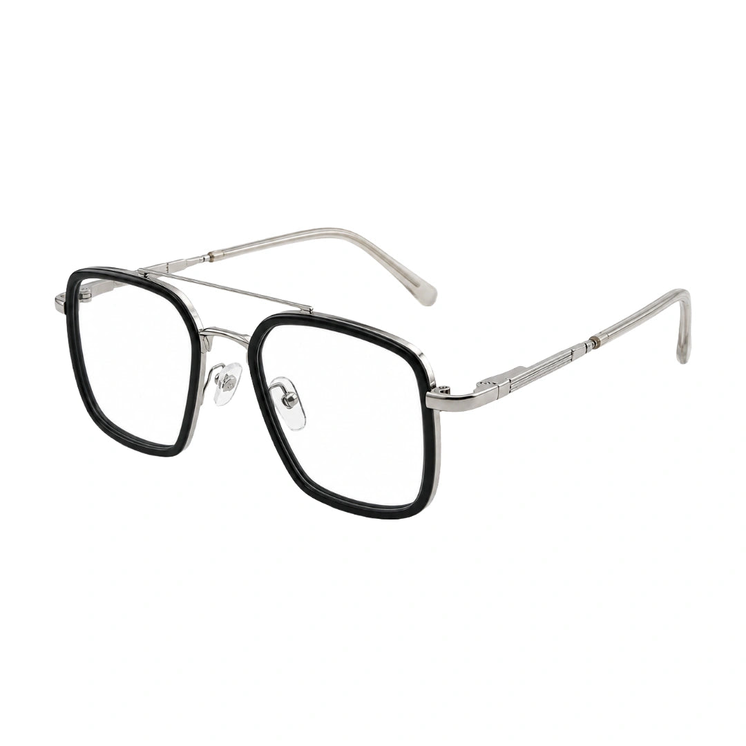 OS Slomga 31001 – Square Double Bridge Eyeglasses | Acetate & Metal Prescription Frames-65