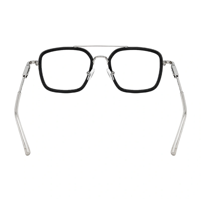 OS Slomga 31001 – Square Double Bridge Eyeglasses | Acetate & Metal Prescription Frames-zoom-