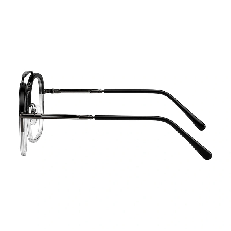 OS Slomga 31001 – Square Double Bridge Eyeglasses | Acetate & Metal Prescription Frames-zoom-