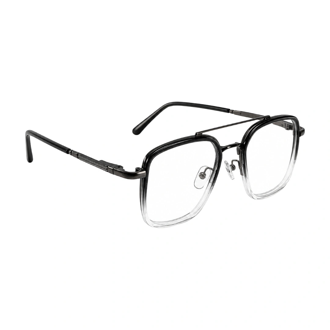 OS Slomga 31001 – Square Double Bridge Eyeglasses | Acetate & Metal Prescription Frames-104