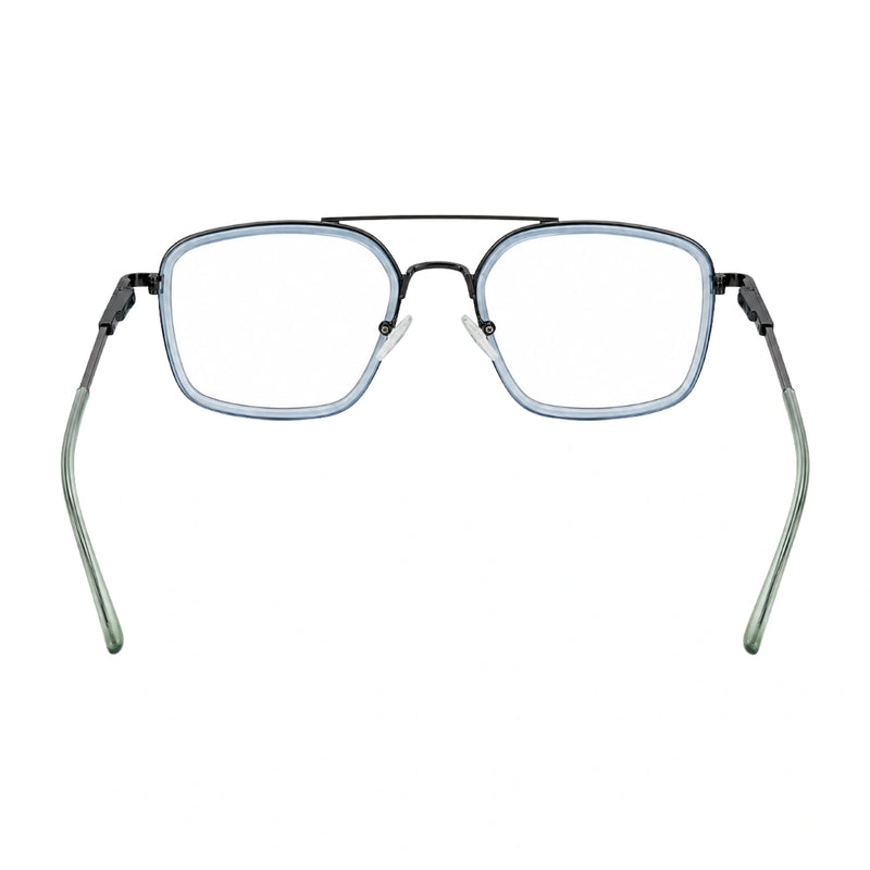 OS Slomga 31001 – Square Double Bridge Eyeglasses | Acetate & Metal Prescription Frames-zoom-