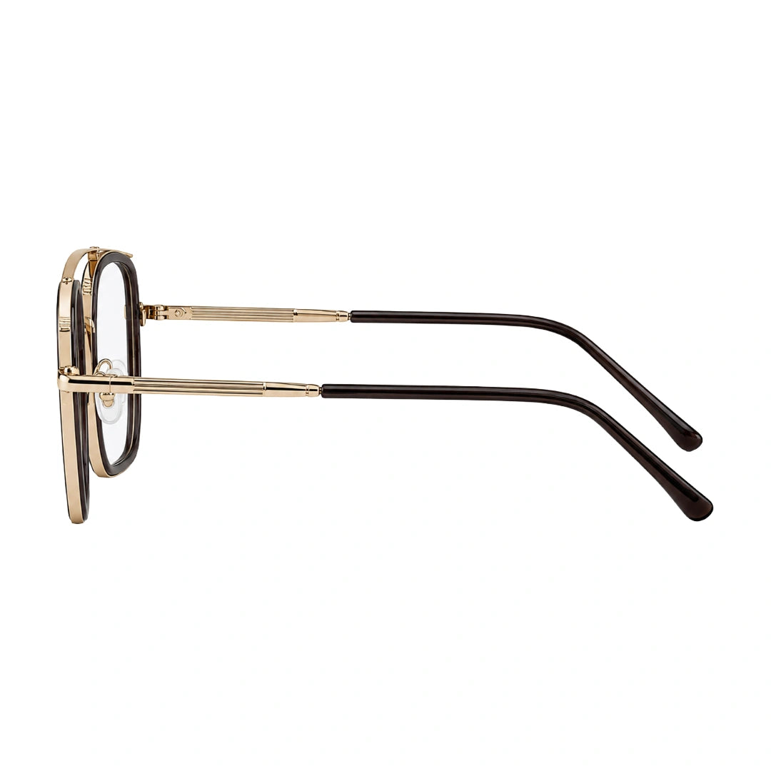 OS Slomga 31001 – Square Double Bridge Eyeglasses | Acetate & Metal Prescription Frames-zoom-3