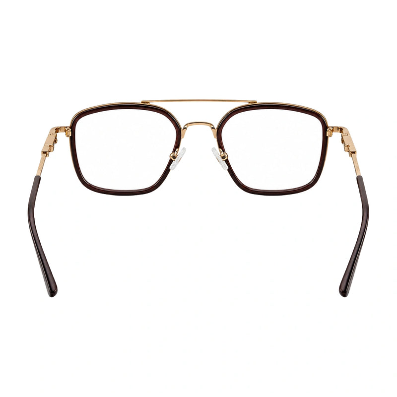 OS Slomga 31001 – Square Double Bridge Eyeglasses | Acetate & Metal Prescription Frames-zoom-