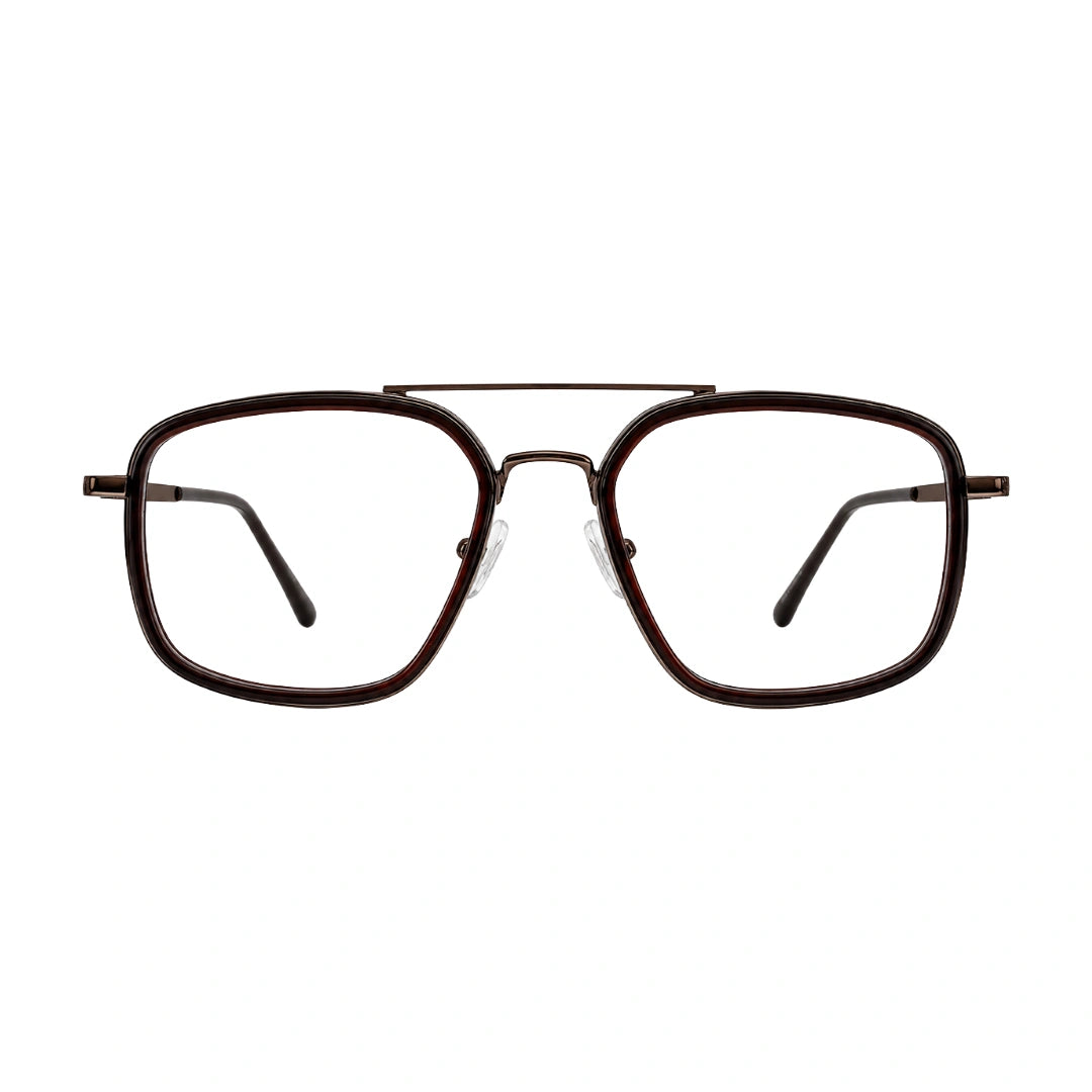 OS Slomga 31001 – Square Double Bridge Eyeglasses | Acetate & Metal Prescription Frames-zoom-91