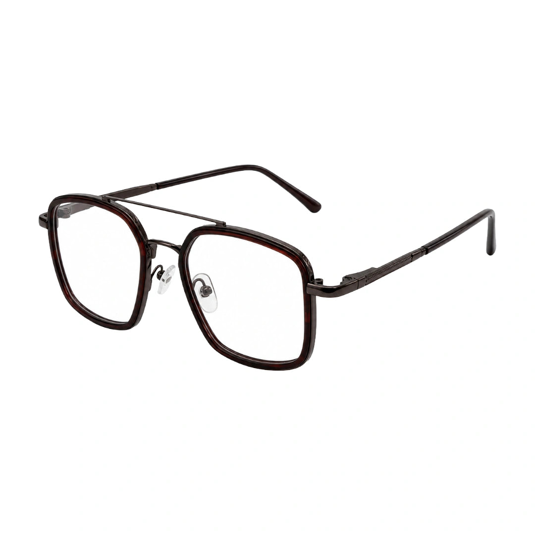 OS Slomga 31001 – Square Double Bridge Eyeglasses | Acetate & Metal Prescription Frames-zoom-92
