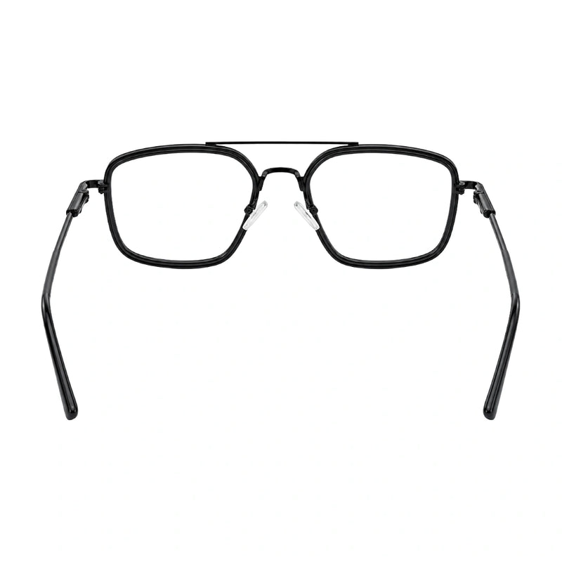 OS Slomga 31001 – Square Double Bridge Eyeglasses | Acetate & Metal Prescription Frames-zoom-