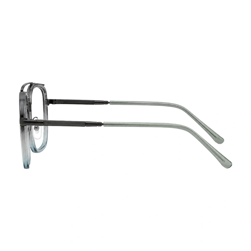 OS Slomga 31001 – Square Double Bridge Eyeglasses | Acetate & Metal Prescription Frames-zoom-