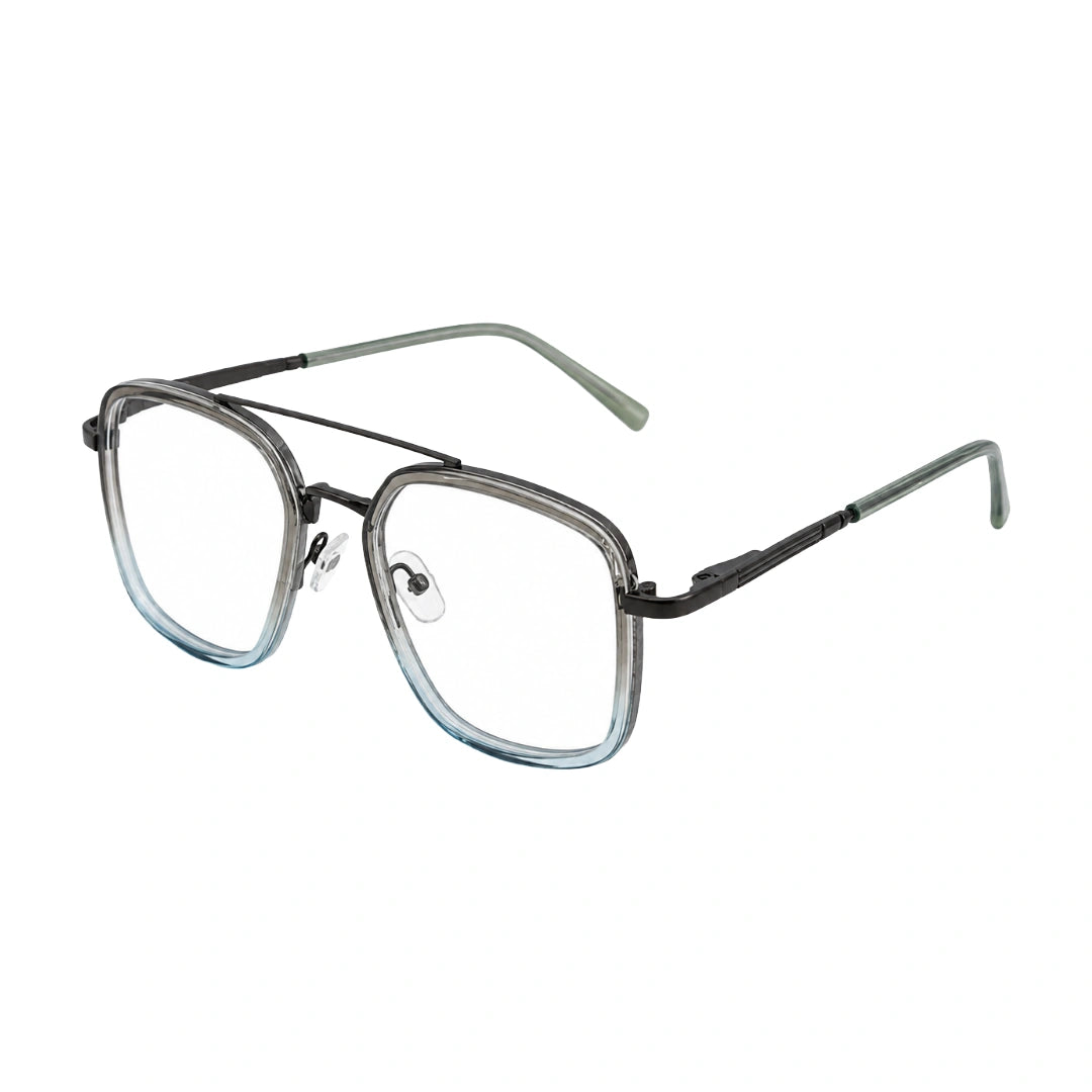 OS Slomga 31001 – Square Double Bridge Eyeglasses | Acetate & Metal Prescription Frames-11