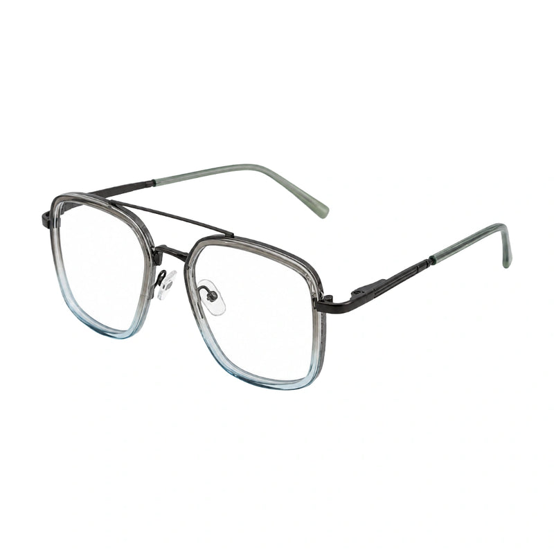 OS Slomga 31001 – Square Double Bridge Eyeglasses | Acetate & Metal Prescription Frames-zoom-