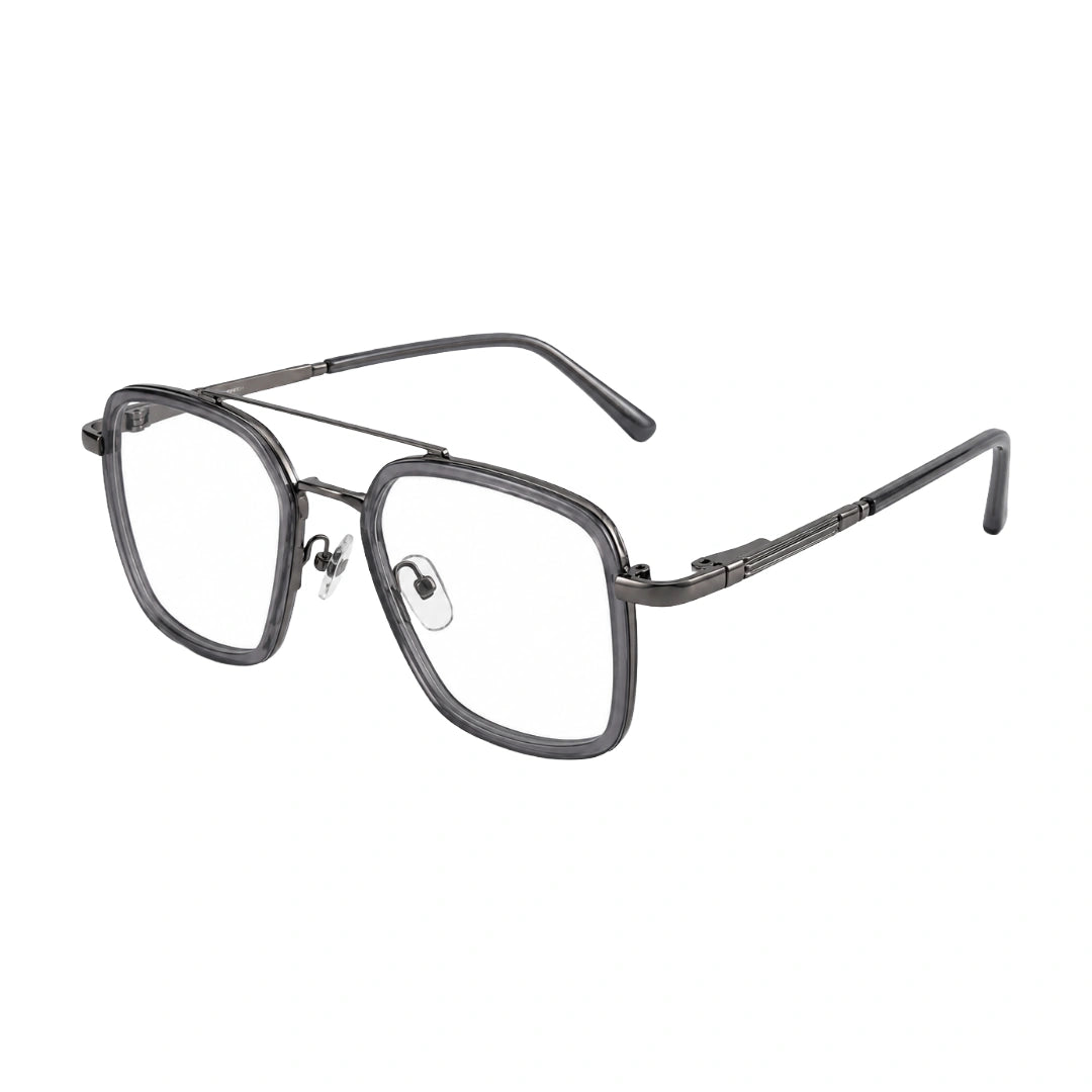 OS Slomga 31001 – Square Double Bridge Eyeglasses | Acetate & Metal Prescription Frames-20