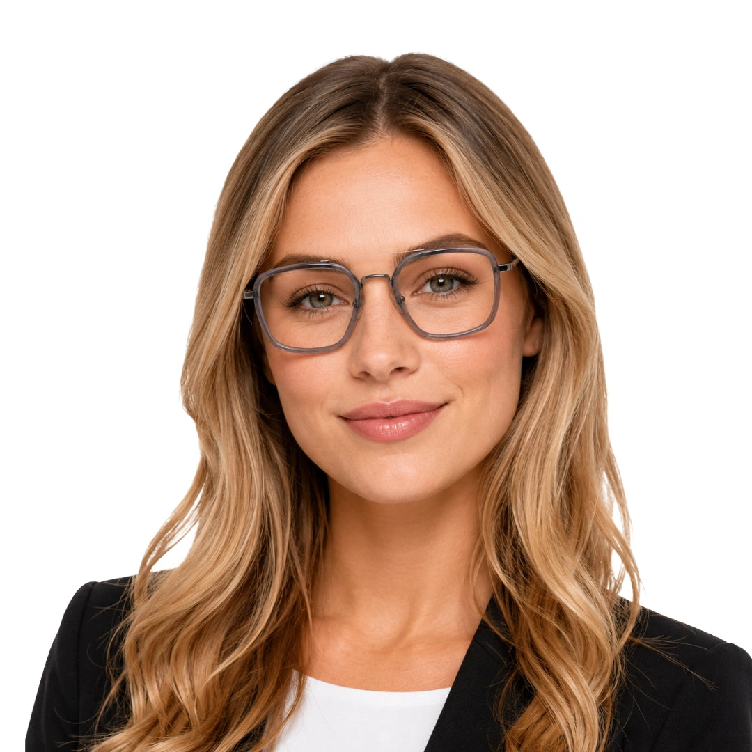 OS Slomga 31001 – Square Double Bridge Eyeglasses | Acetate & Metal Prescription Frames-zoom-24