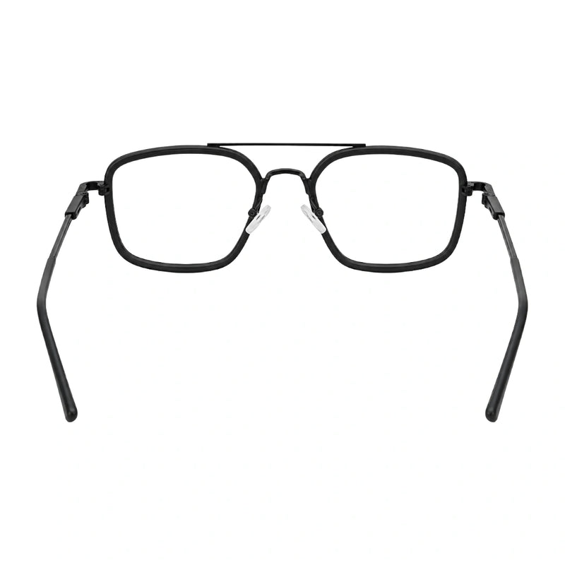 OS Slomga 31001 – Square Double Bridge Eyeglasses | Acetate & Metal Prescription Frames-zoom-
