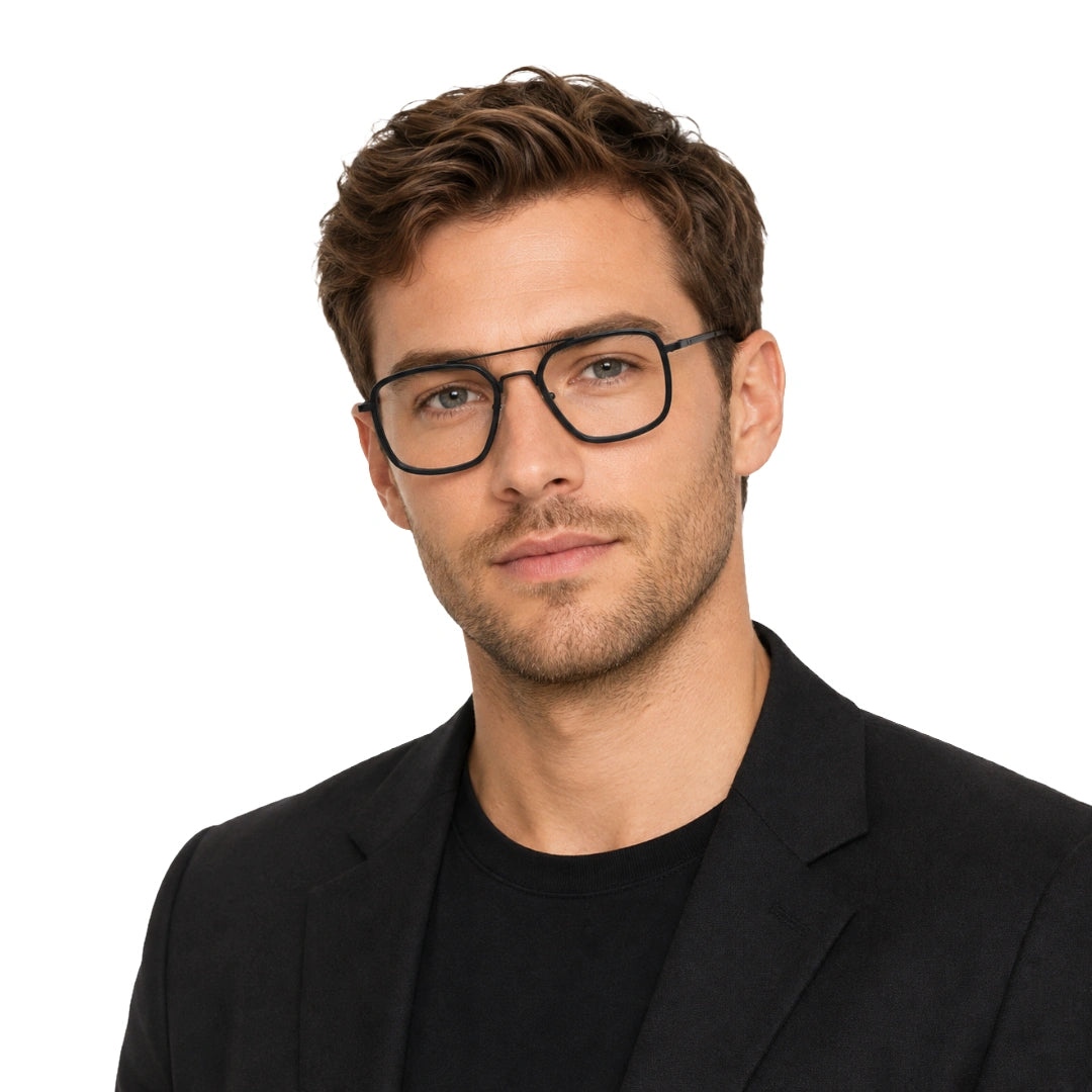 OS Slomga 31001 – Square Double Bridge Eyeglasses | Acetate & Metal Prescription Frames-zoom-52