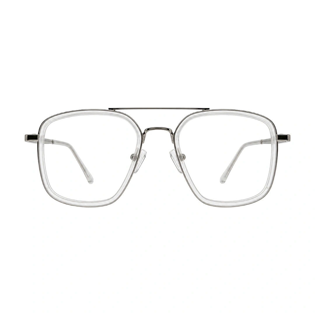 OS Slomga 31001 – Square Double Bridge Eyeglasses | Acetate & Metal Prescription Frames-28