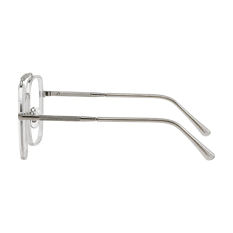 OS Slomga 31001 – Square Double Bridge Eyeglasses | Acetate & Metal Prescription Frames-zoom-