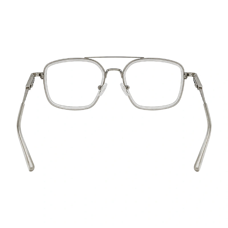 OS Slomga 31001 – Square Double Bridge Eyeglasses | Acetate & Metal Prescription Frames-zoom-