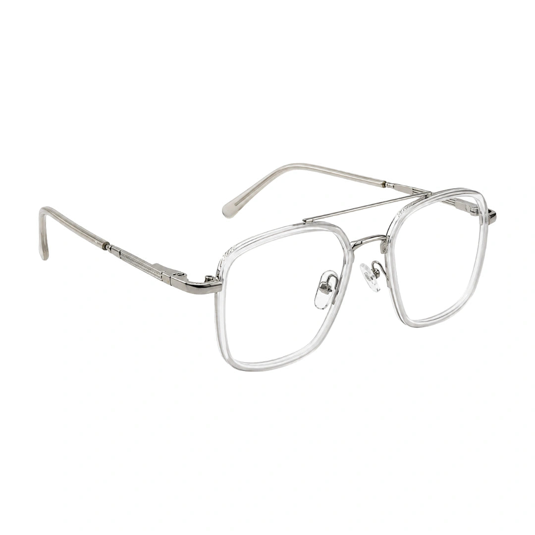 OS Slomga 31001 – Square Double Bridge Eyeglasses | Acetate & Metal Prescription Frames-32