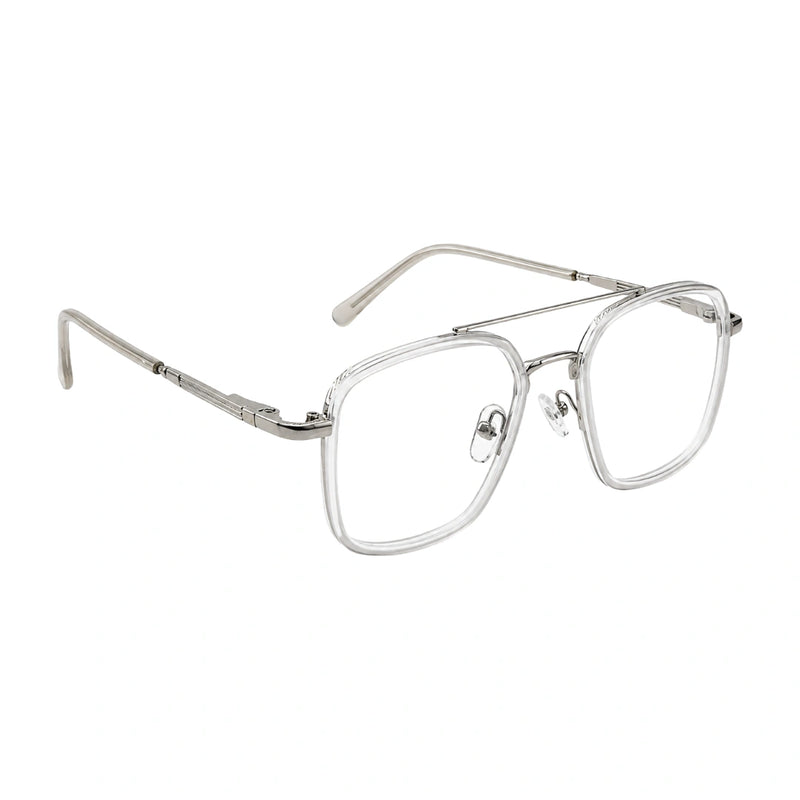 OS Slomga 31001 – Square Double Bridge Eyeglasses | Acetate & Metal Prescription Frames-zoom-