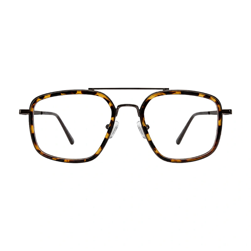 OS Slomga 31001 – Square Double Bridge Eyeglasses | Acetate & Metal Prescription Frames-zoom-