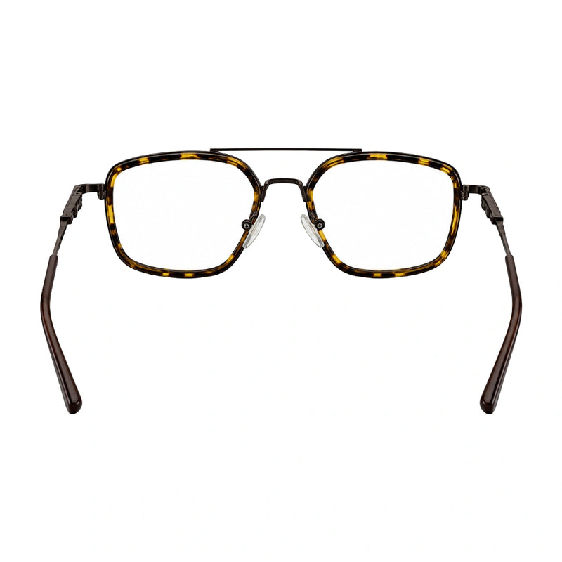OS Slomga 31001 – Square Double Bridge Eyeglasses | Acetate & Metal Prescription Frames-zoom-