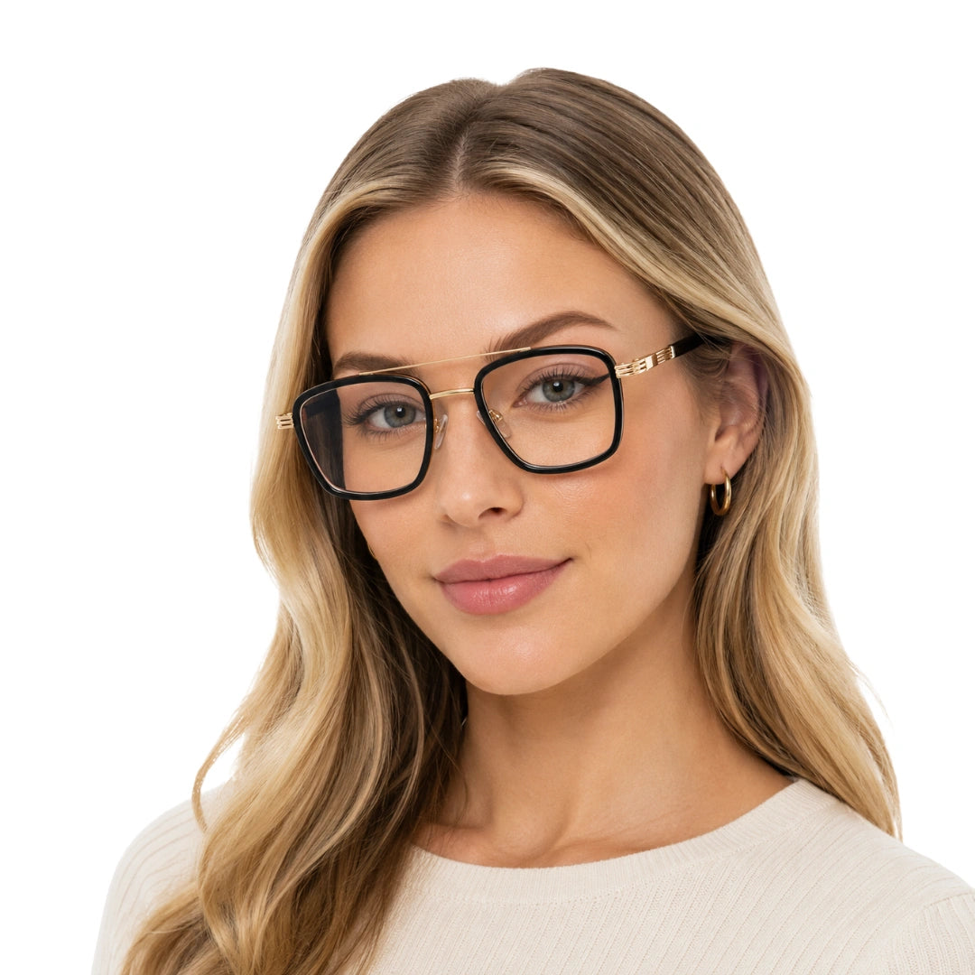 OS Slomga 31002 – Square Double Bridge Eyeglasses | Prescription Frames-zoom-87