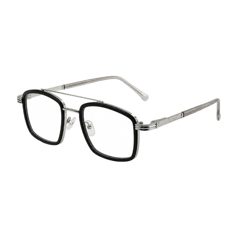 OS Slomga 31002 – Square Double Bridge Eyeglasses | Prescription Frames-zoom-