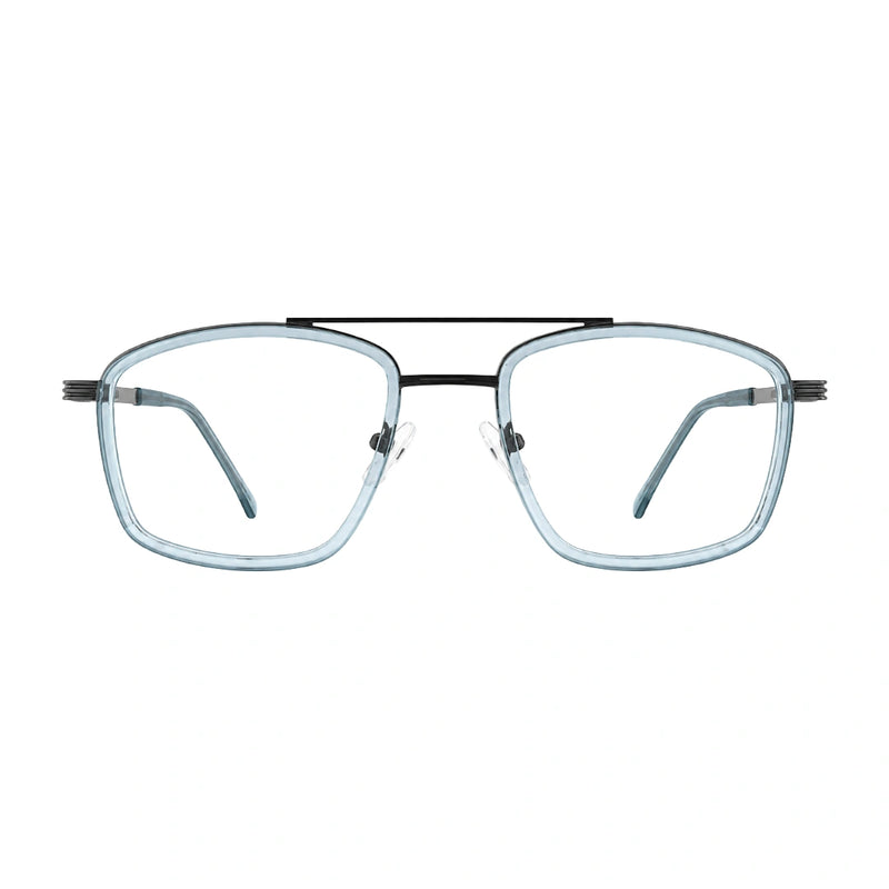 OS Slomga 31002 – Square Double Bridge Eyeglasses | Prescription Frames-zoom-