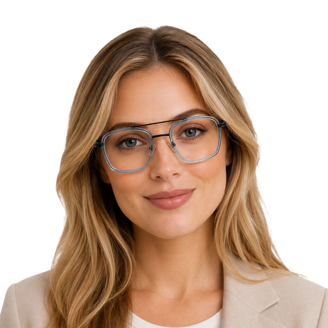 OS Slomga 31002 – Square Double Bridge Eyeglasses | Prescription Frames-zoom-60