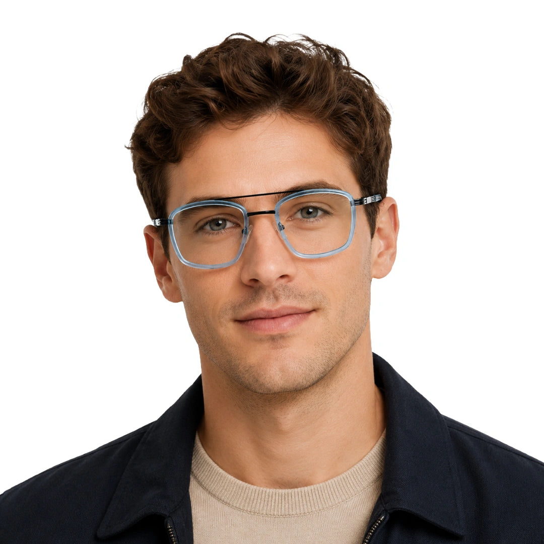 OS Slomga 31002 – Square Double Bridge Eyeglasses | Prescription Frames-61