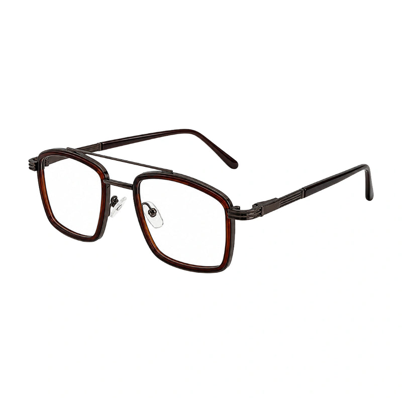 OS Slomga 31002 – Square Double Bridge Eyeglasses | Prescription Frames-zoom-