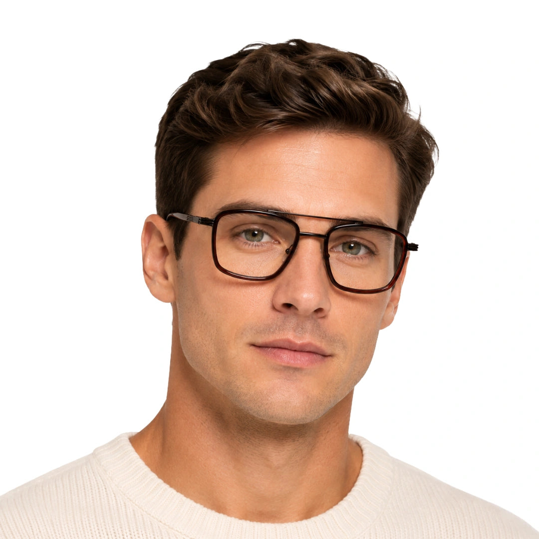OS Slomga 31002 – Square Double Bridge Eyeglasses | Prescription Frames-zoom-97