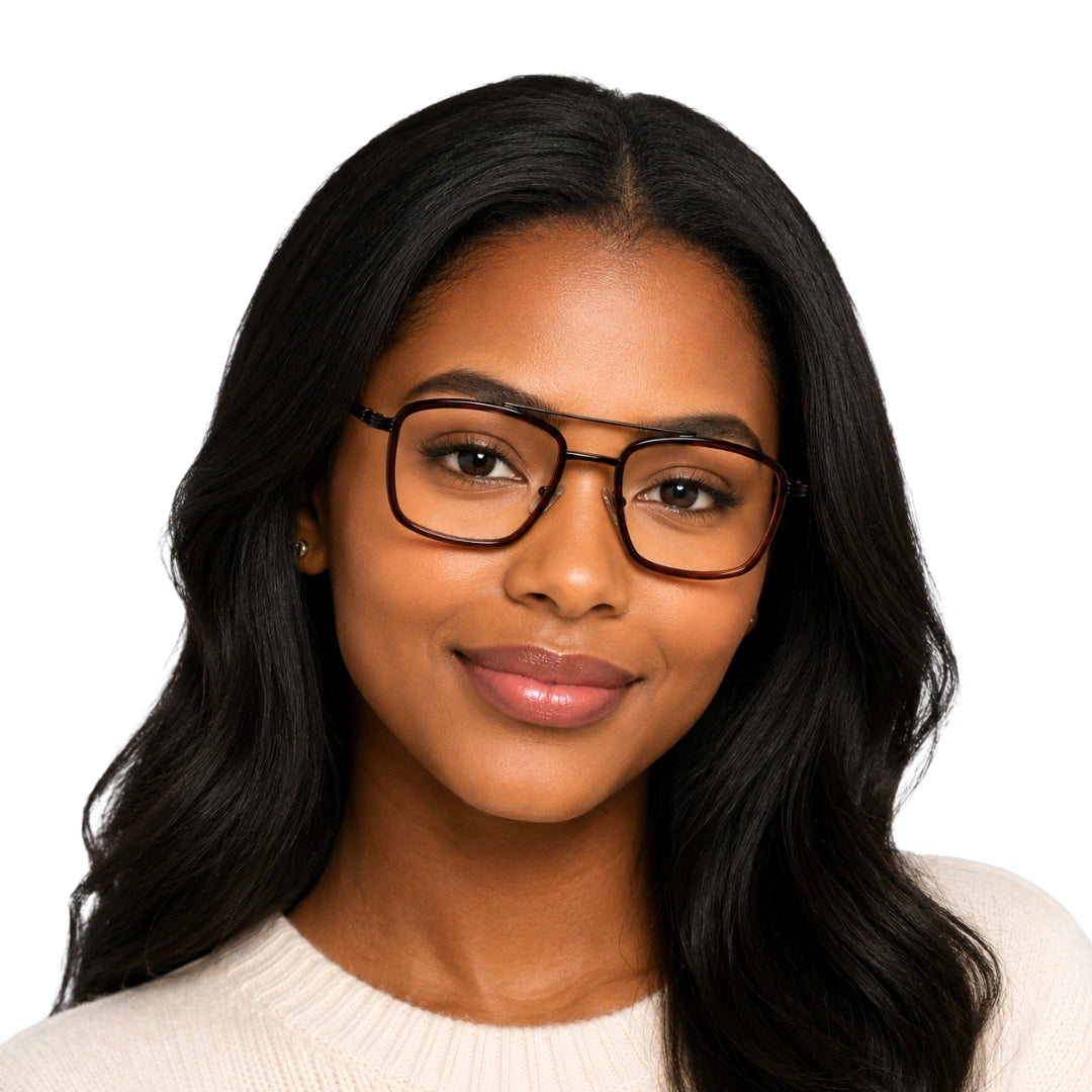 OS Slomga 31002 – Square Double Bridge Eyeglasses | Prescription Frames-zoom-98