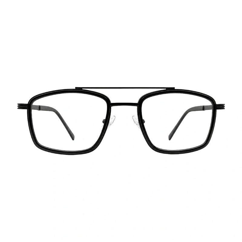 OS Slomga 31002 – Square Double Bridge Eyeglasses | Prescription Frames-zoom-