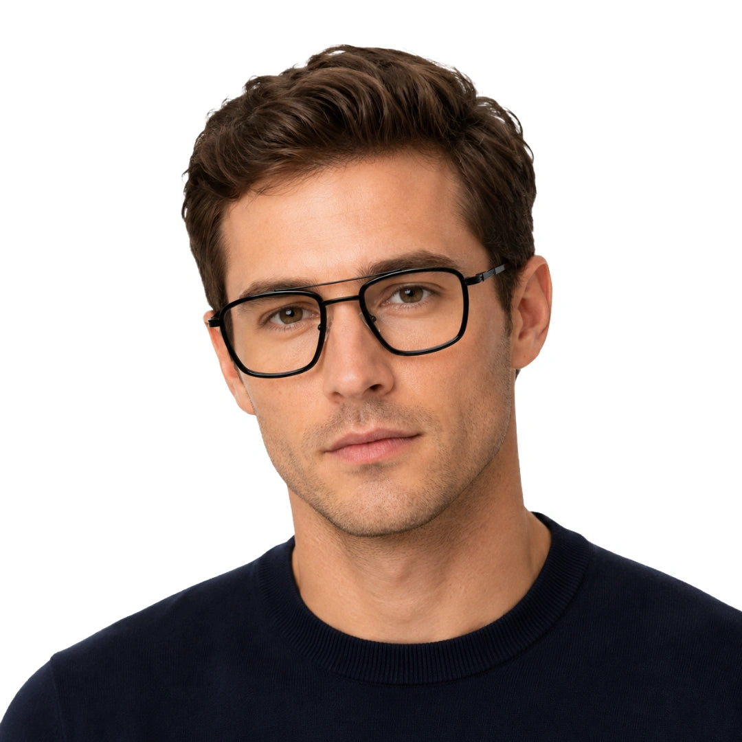 OS Slomga 31002 – Square Double Bridge Eyeglasses | Prescription Frames-zoom-43