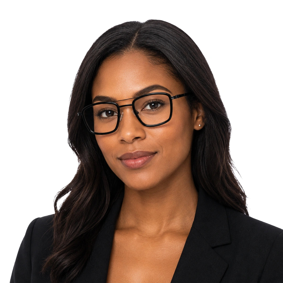 OS Slomga 31002 – Square Double Bridge Eyeglasses | Prescription Frames-zoom-44