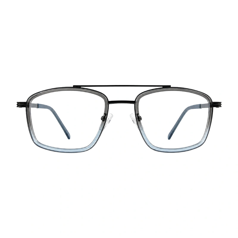 OS Slomga 31002 – Square Double Bridge Eyeglasses | Prescription Frames-zoom-