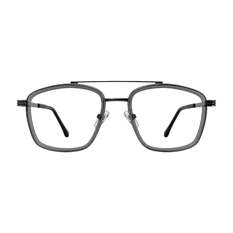 OS Slomga 31002 – Square Double Bridge Eyeglasses | Prescription Frames-zoom-