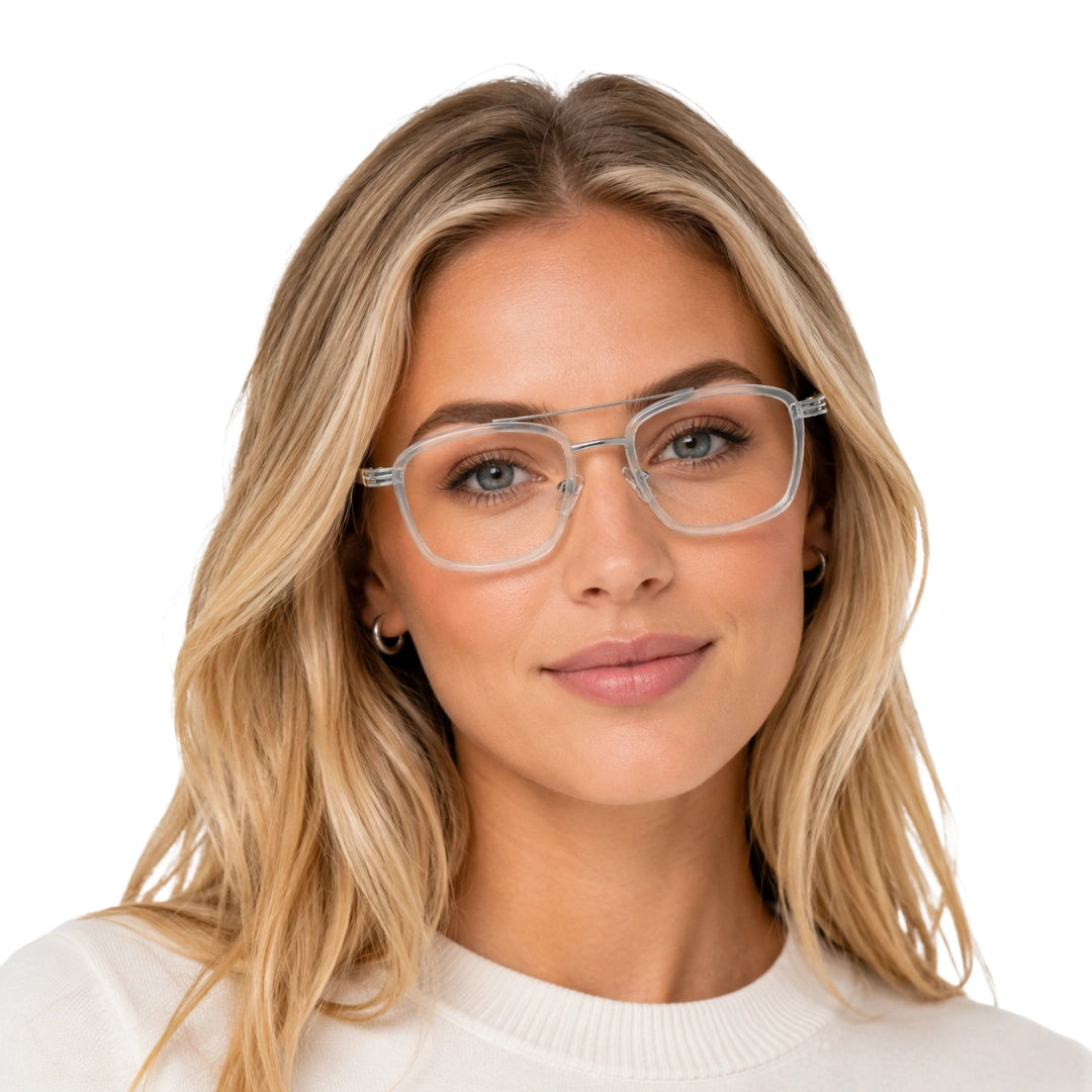 OS Slomga 31002 – Square Double Bridge Eyeglasses | Prescription Frames-zoom-33