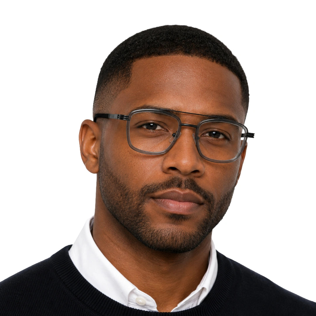 OS Slomga 31002 – Square Double Bridge Eyeglasses | Prescription Frames-81