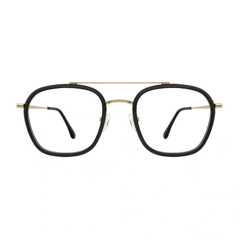OS Slomga 31003 Geometric Double Bridge Eyeglasses | Prescription Frames-zoom-