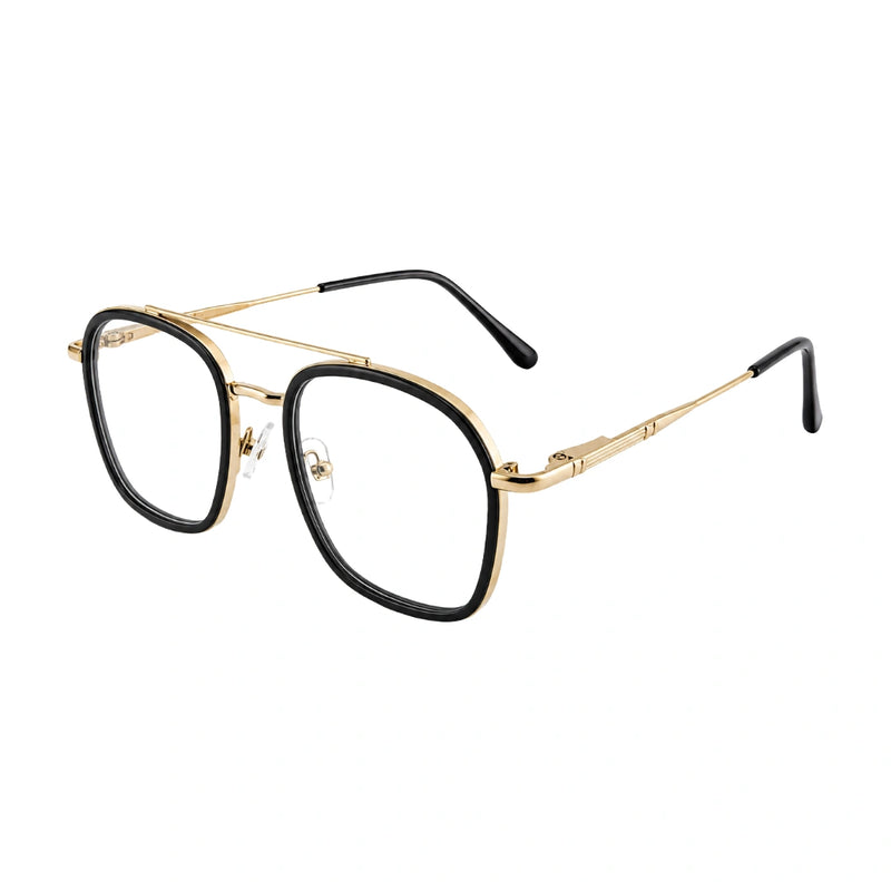 OS Slomga 31003 Geometric Double Bridge Eyeglasses | Prescription Frames-zoom-