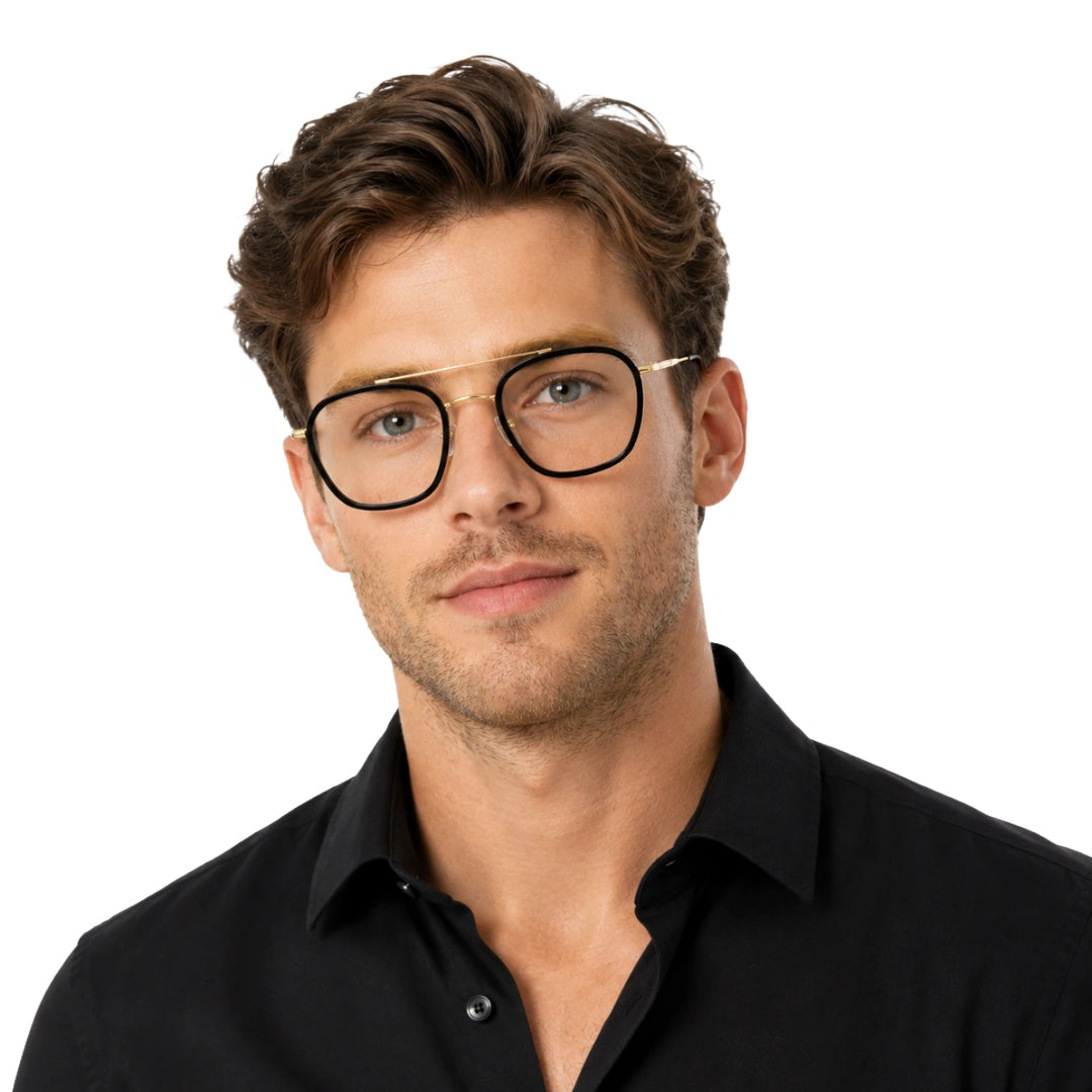 OS Slomga 31003 Geometric Double Bridge Eyeglasses | Prescription Frames-zoom-88