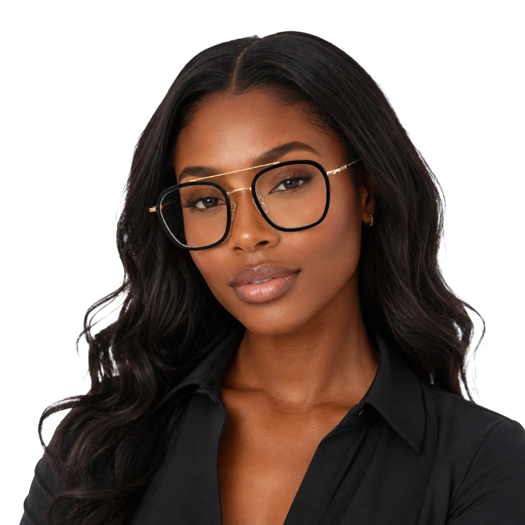 OS Slomga 31003 Geometric Double Bridge Eyeglasses | Prescription Frames-zoom-89