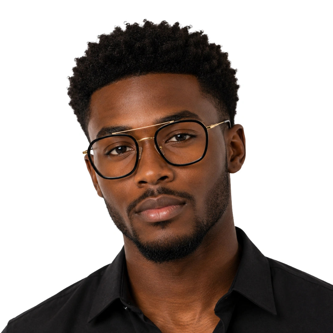 OS Slomga 31003 Geometric Double Bridge Eyeglasses | Prescription Frames-zoom-90
