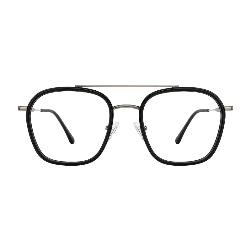 OS Slomga 31003 Geometric Double Bridge Eyeglasses | Prescription Frames-zoom-